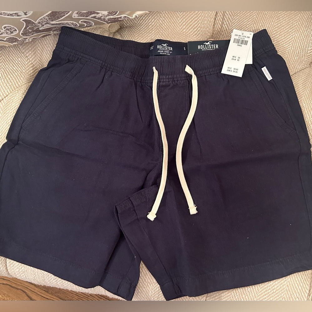 Hollister Men's Linen Jogger Shorts 7’